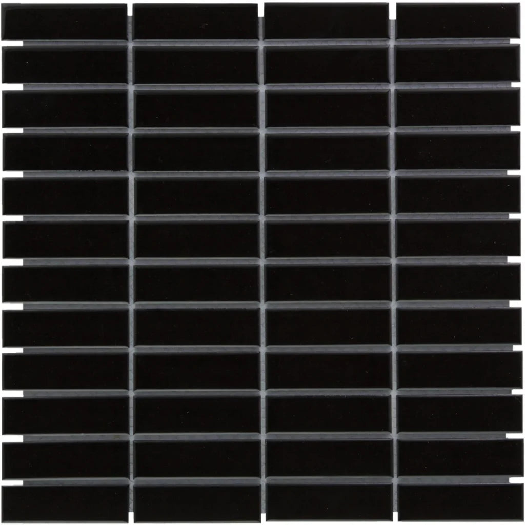 Black Glossy mozaïektegel 2