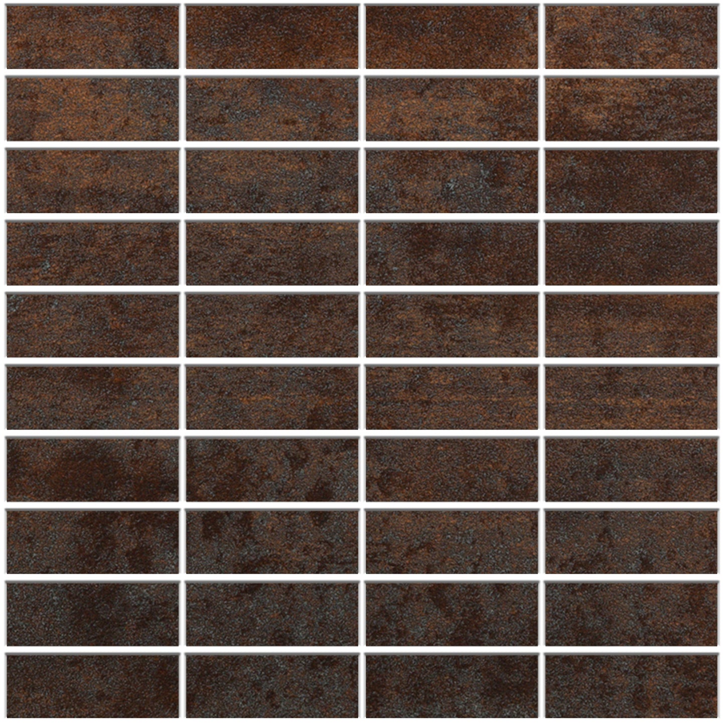 Corten Mosaico  A  (2,) Zie omschrijving MAT keramische tegel