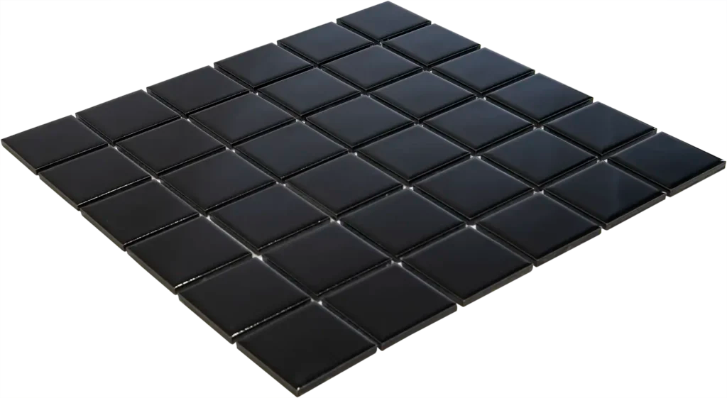 Black Glossy mozaïektegel