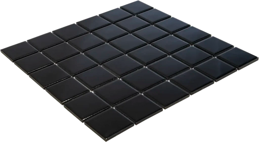 Black Glossy mozaïektegel