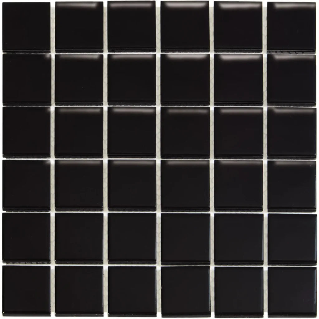 Black Glossy mozaïektegel 2