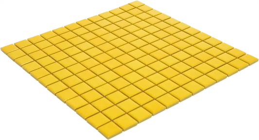 Flamed Yellow Glossy mozaïektegel