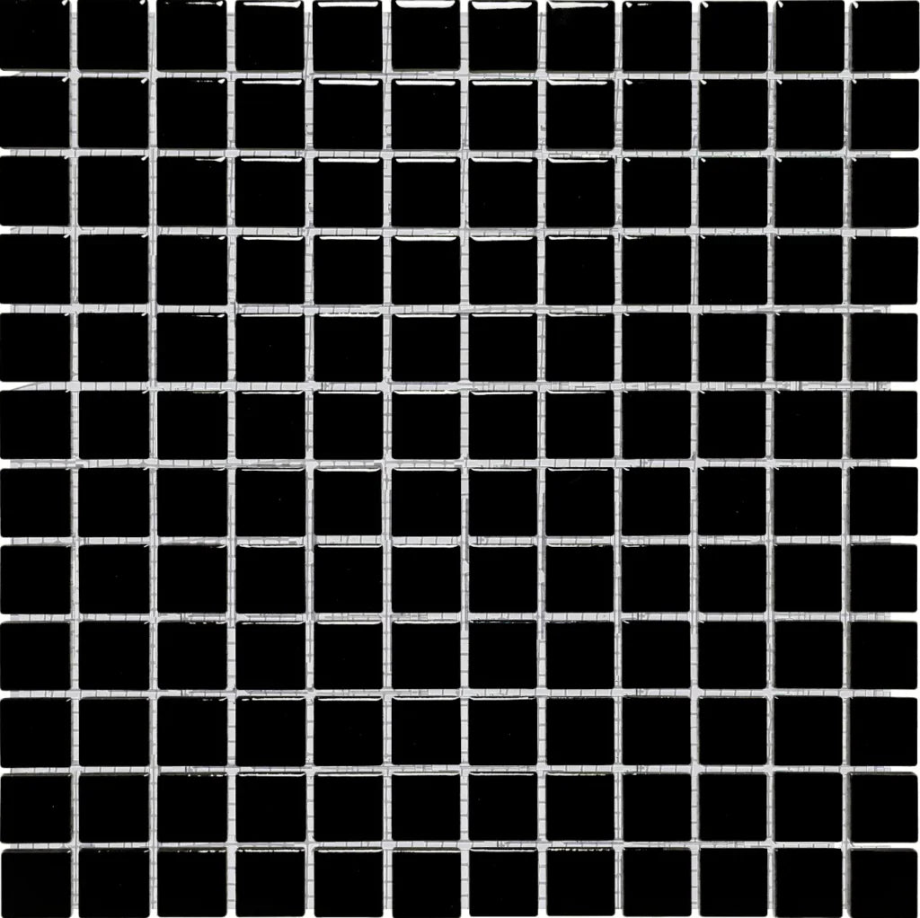 Black Glossy mozaïektegel 2