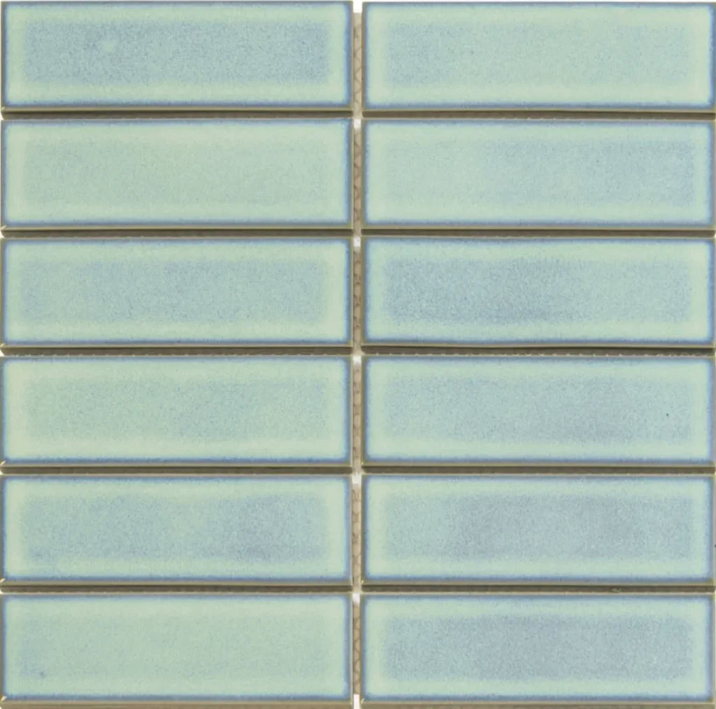 Turquoise Glossy mozaïektegel 2