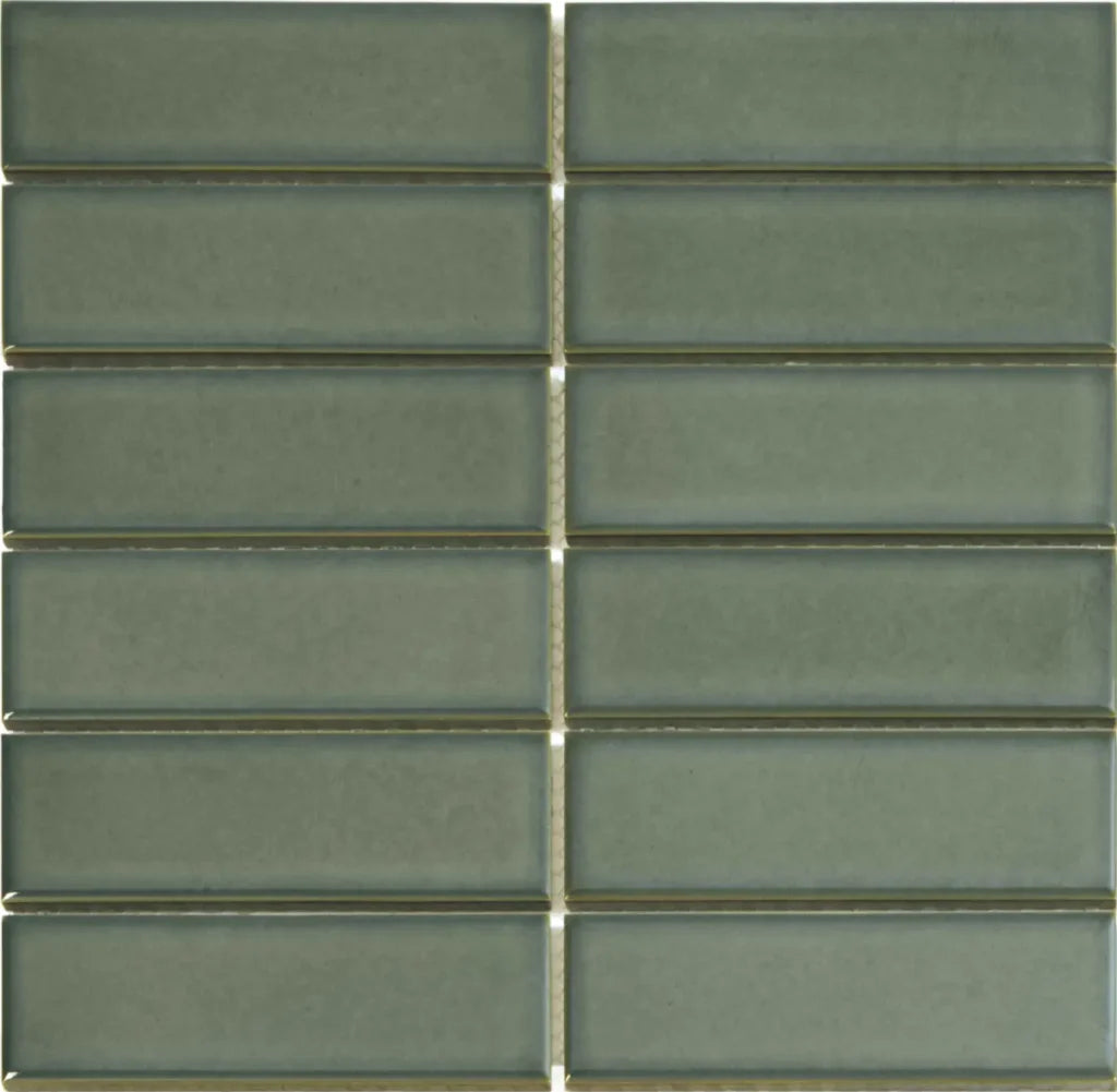 Forest Green Glossy mozaïektegel 3