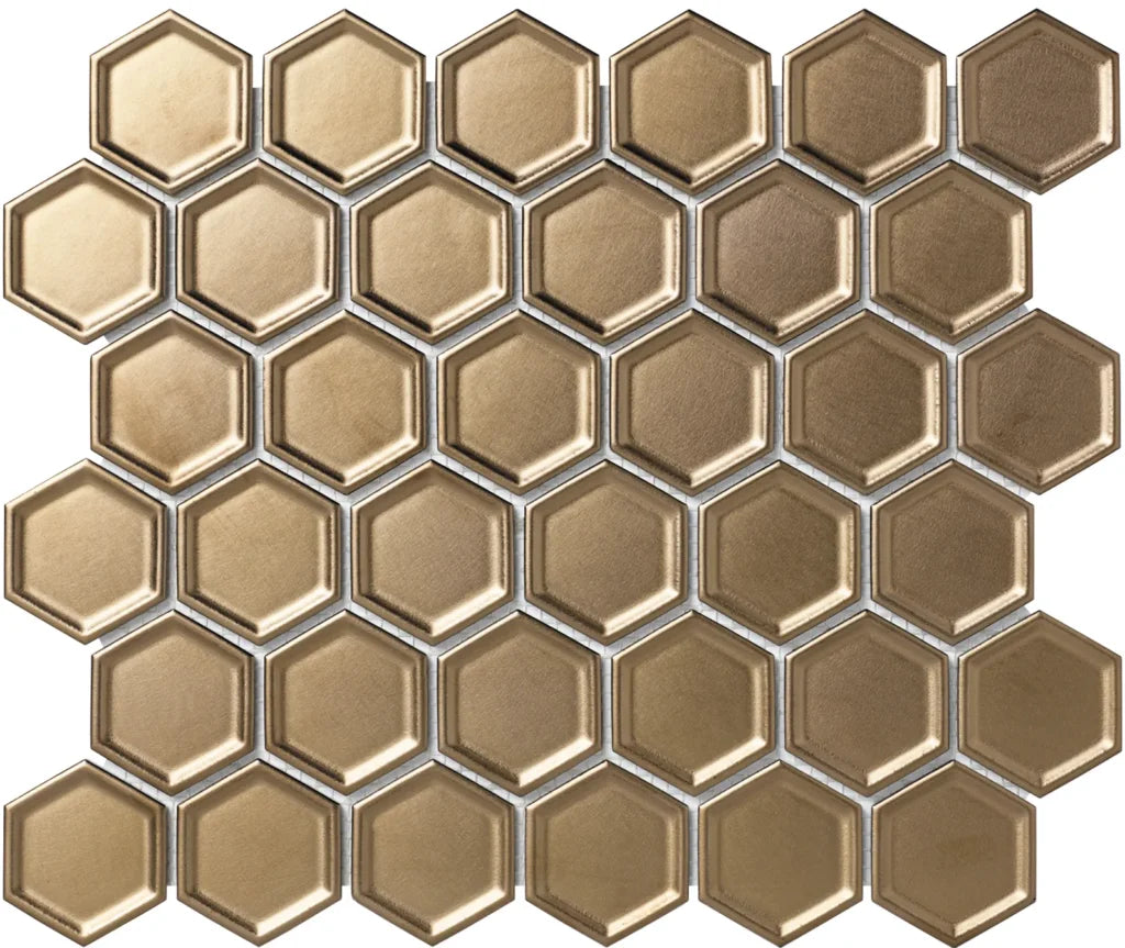 Bronze Metallic mozaïektegel 3