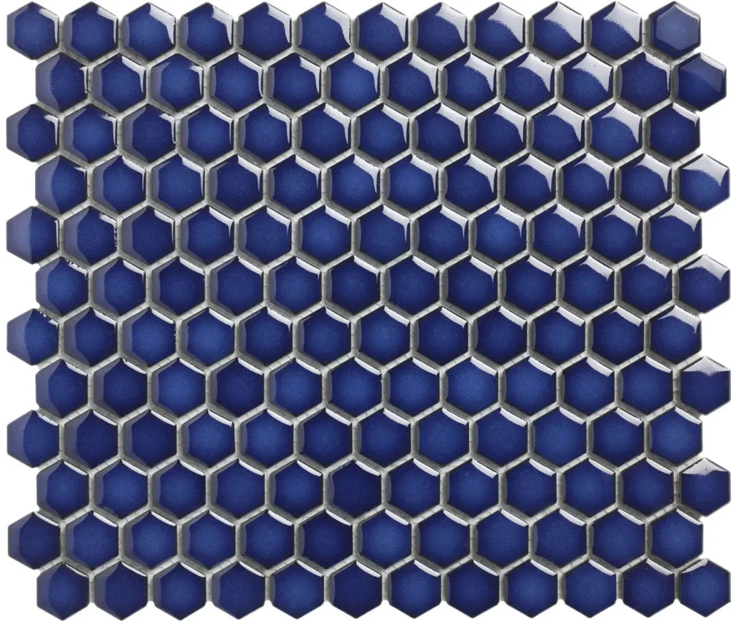 Cobalt Blue Glossy mozaïektegel 2