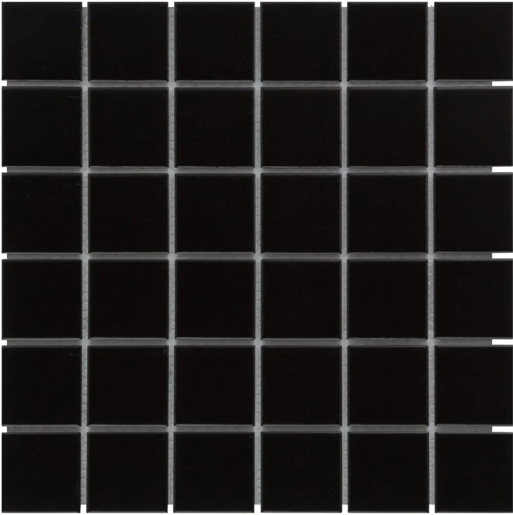 Black Matt mozaïektegel 2
