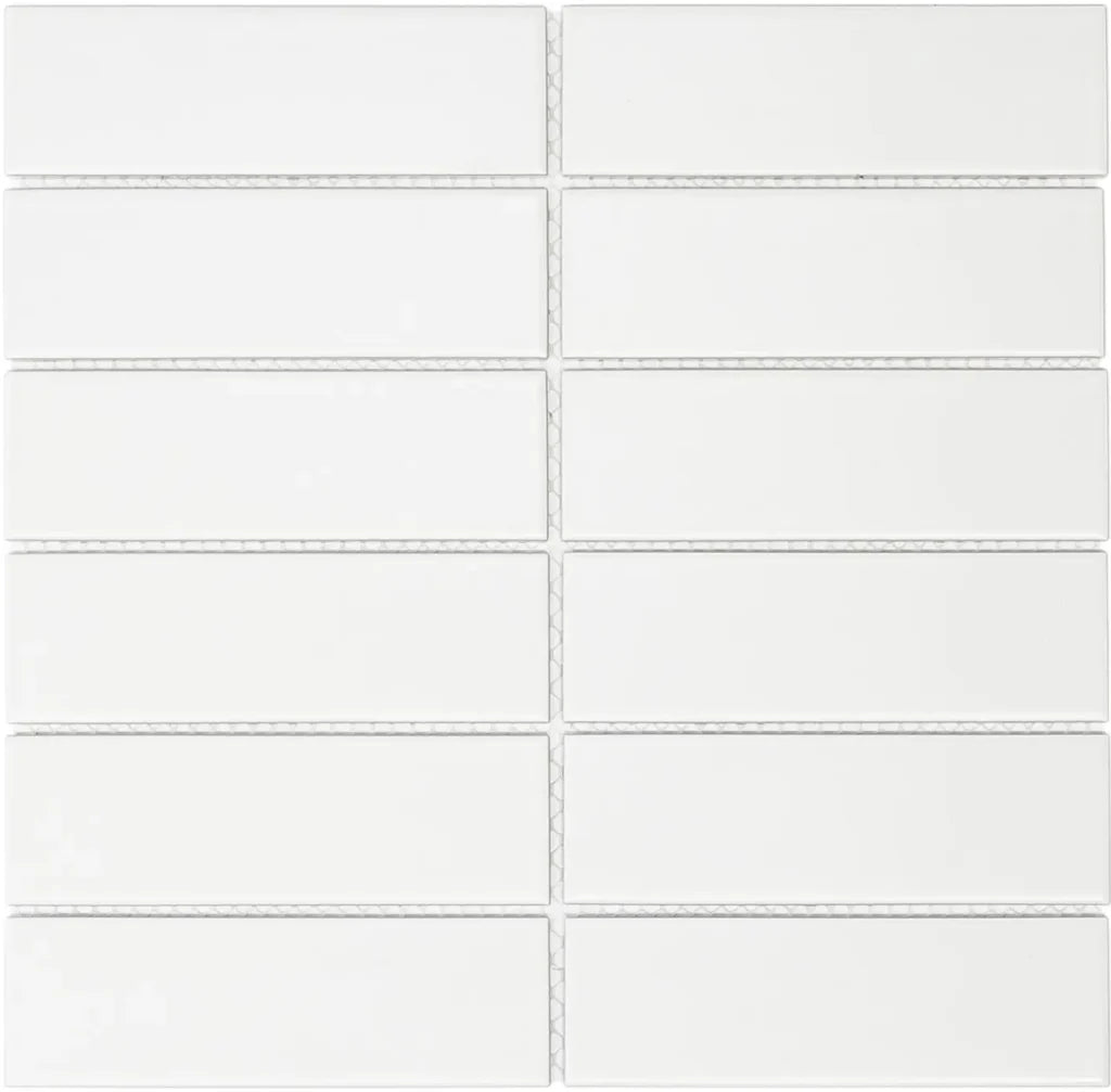White Matt mozaïektegel 2