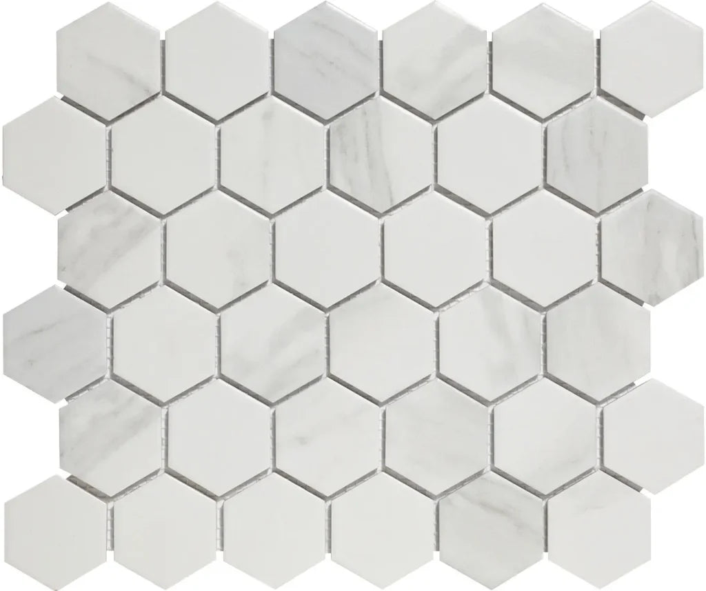 Carrara White Matt mozaïektegel 3