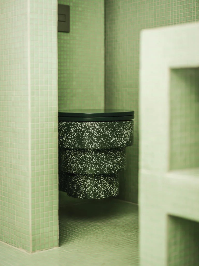 Ultra Light Green Soft Grain mozaïektegel 10