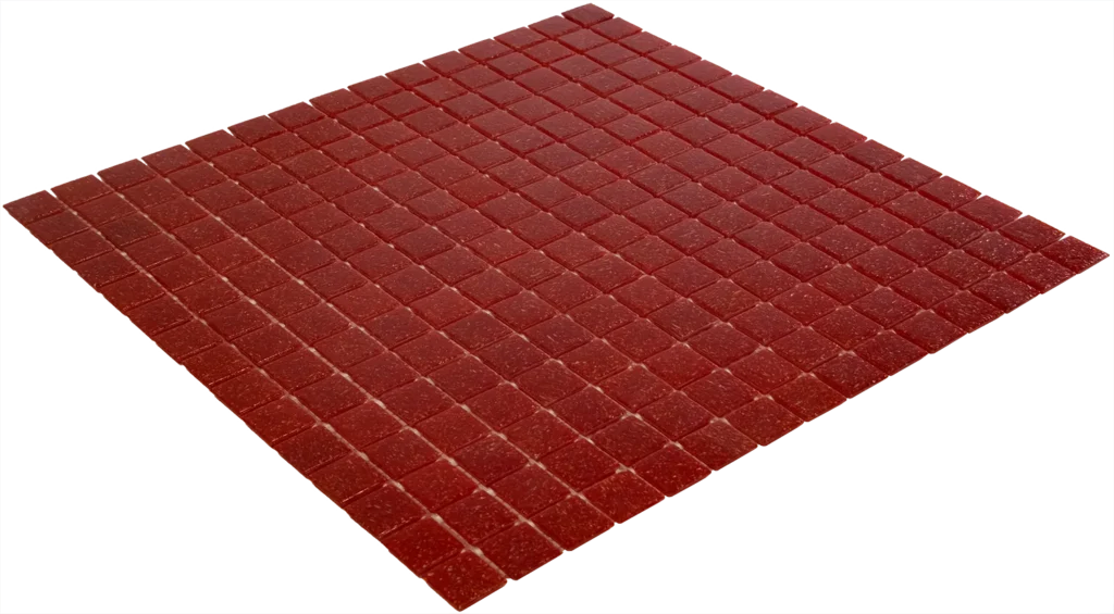 Strawberry Red Soft Grain mozaïektegel