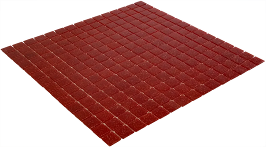 Strawberry Red Soft Grain mozaïektegel