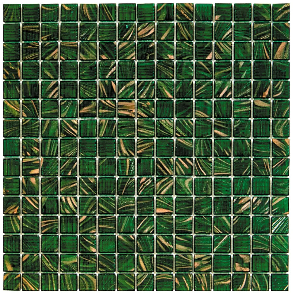 Medium Green Golden Vein mozaïektegel 2