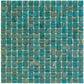 Turquoise Golden Vein mozaïektegel 2
