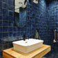 Indigo Glossy mozaïektegel 4