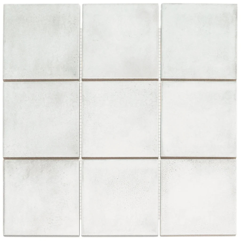 White Matt R10 mozaïektegel 3