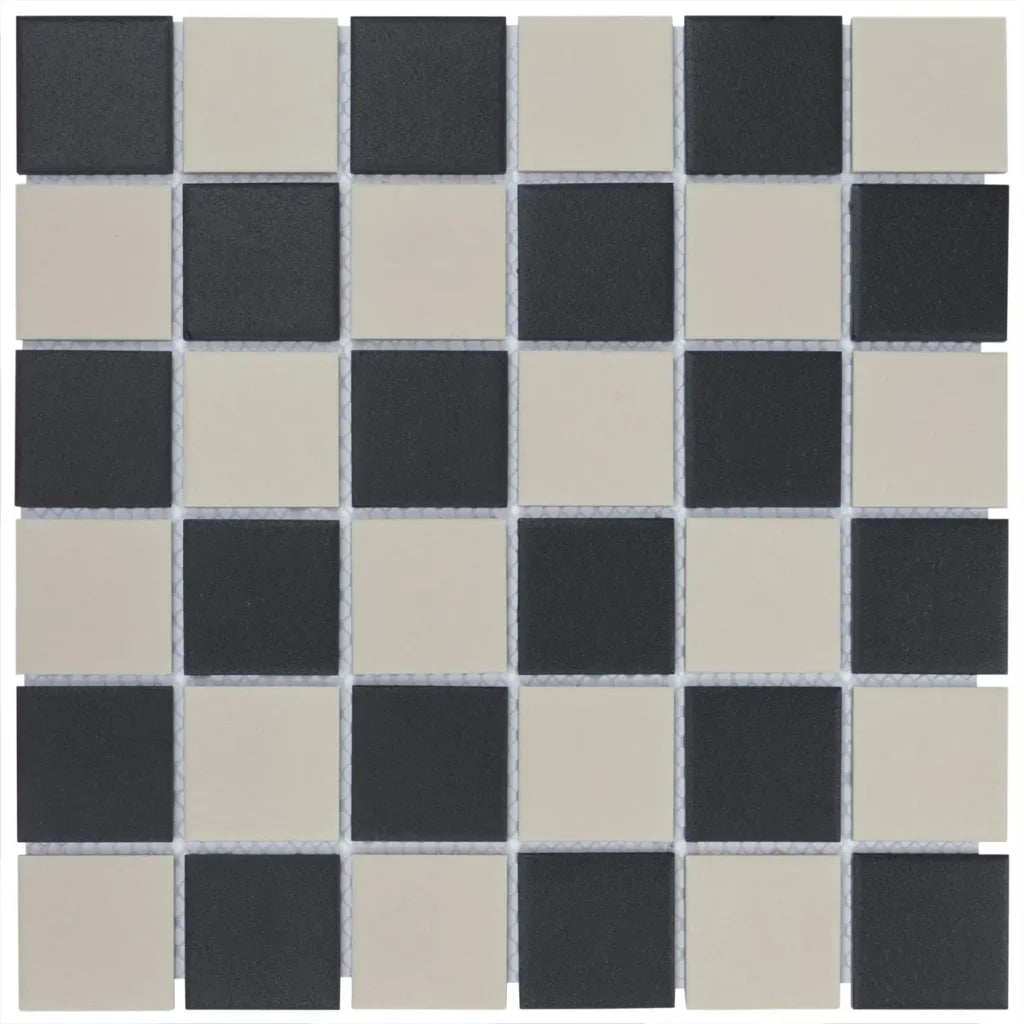 Chessboard Matt R11 mozaïektegel 2
