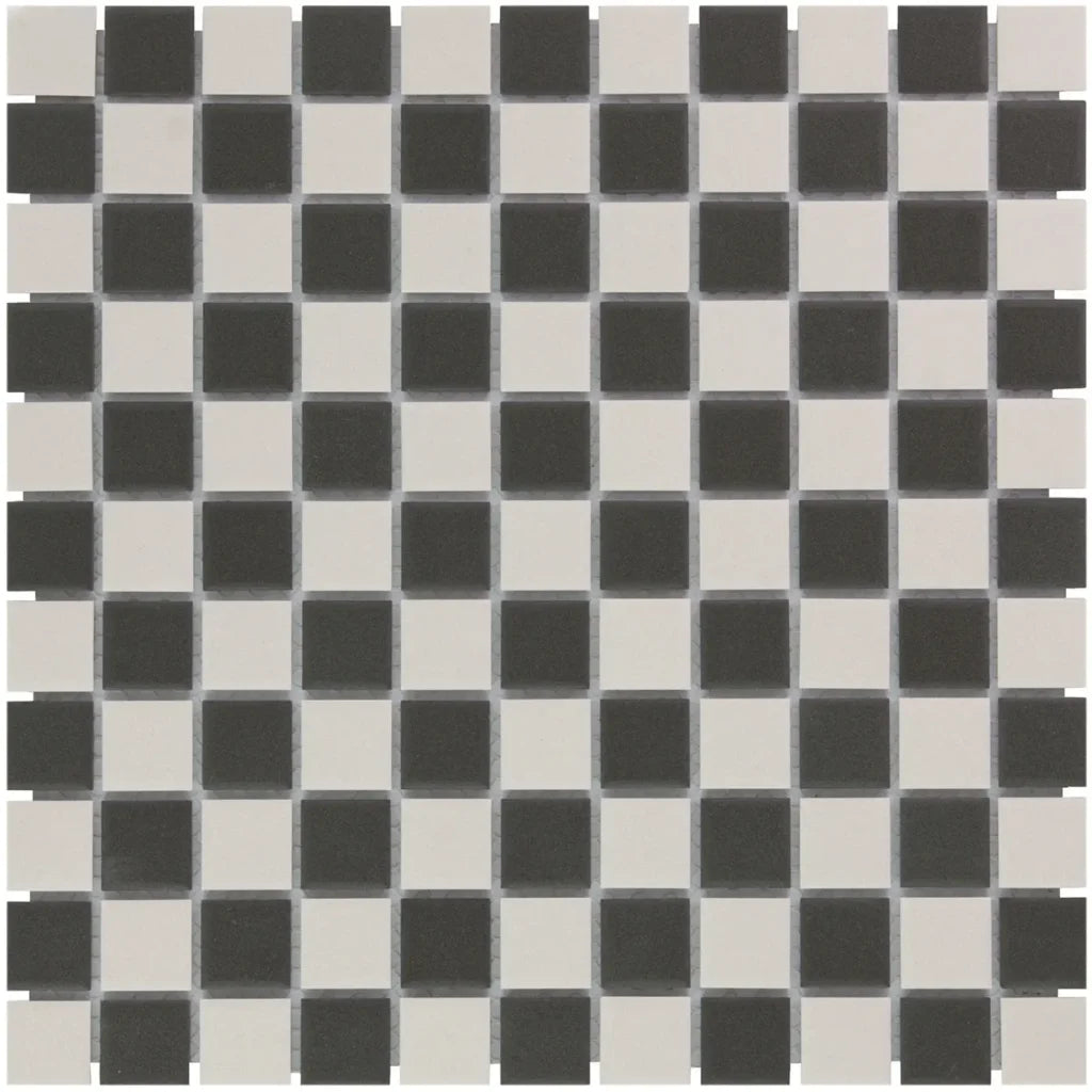 Chessboard Matt R11 mozaïektegel 2