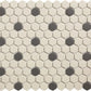 LOH-Mayfair-18 White Black Dots mozaïektegel 3