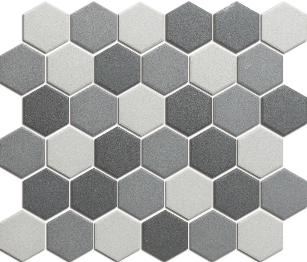 Dark Grey Mix Matt R11 mozaïektegel 2