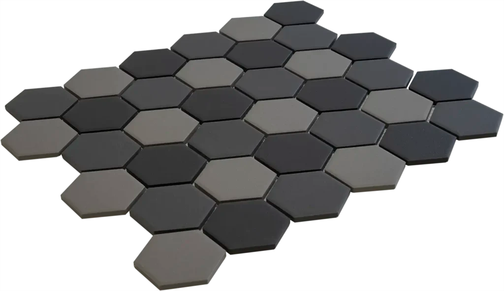 Dark Grey Mix Matt R11 mozaïektegel