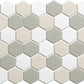 White Mix Matt R11 mozaïektegel 2