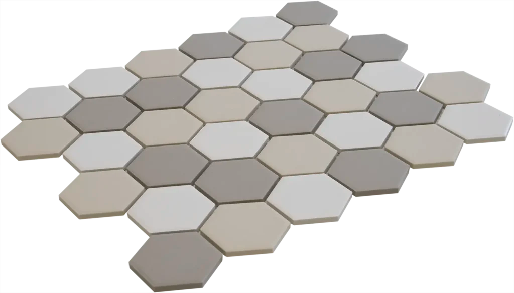 White Mix Matt R11 mozaïektegel