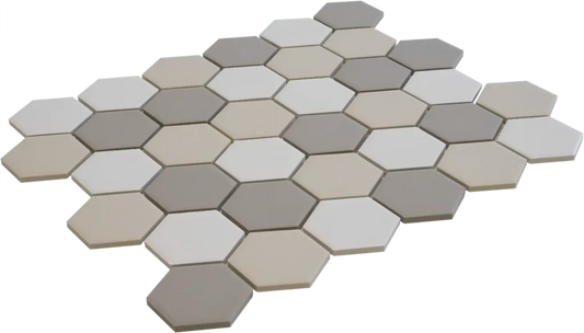 White Mix Matt R11 mozaïektegel
