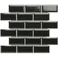 Black Glossy mozaïektegel 3