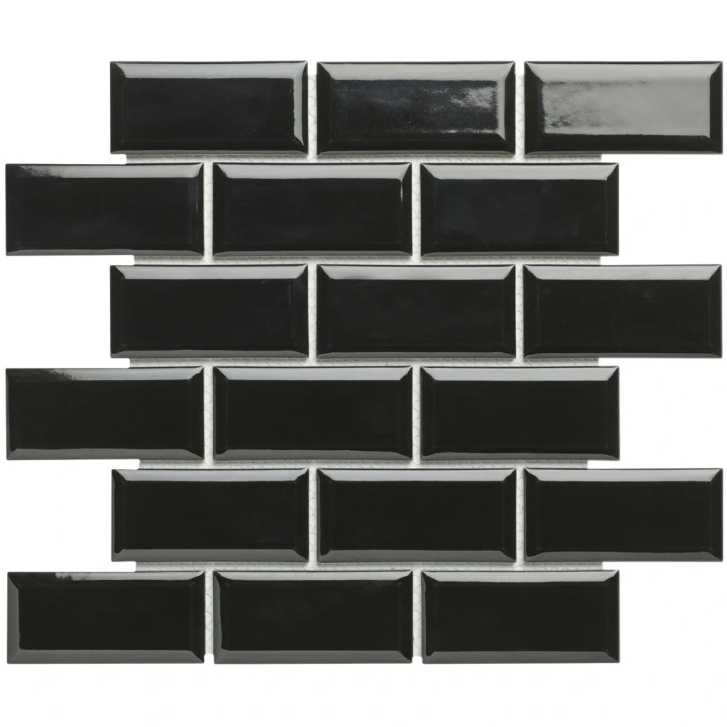 Black Glossy mozaïektegel 3
