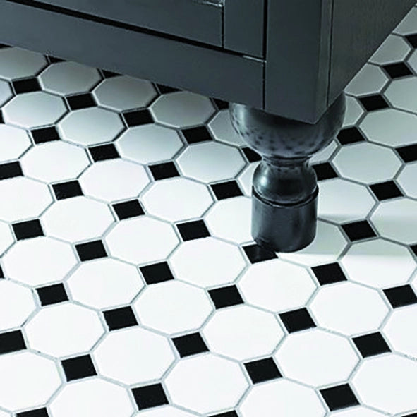 White Black Matt Glossy mozaïektegel 4