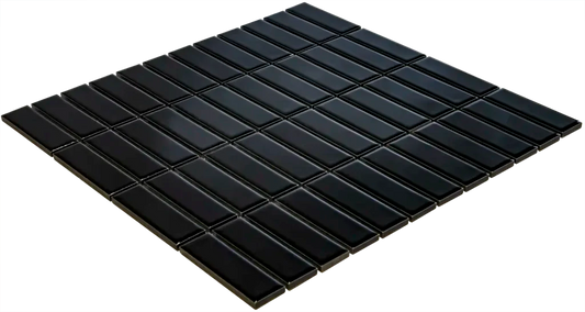 Black Glossy mozaïektegel