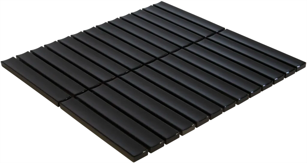 Carbon Gray Glossy mozaïektegel