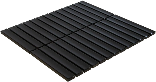 Carbon Gray Glossy mozaïektegel