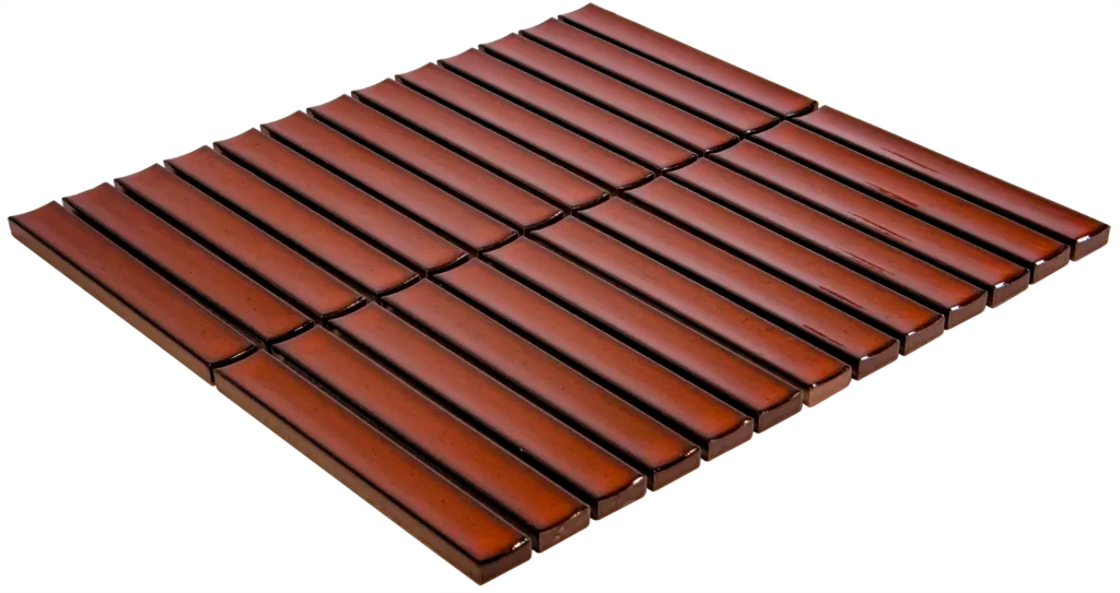 Terra Red Glossy mozaïektegel