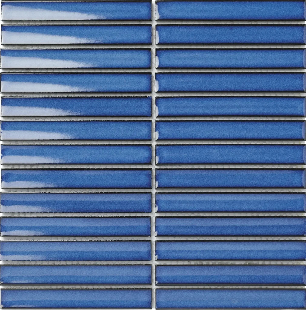 Jeans Blue Glossy mozaïektegel 2