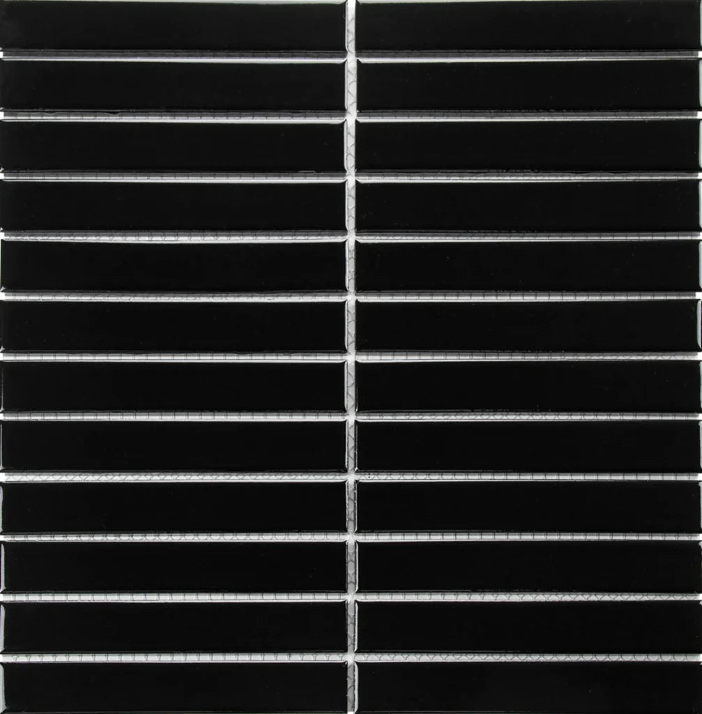 Black Glossy mozaïektegel 3