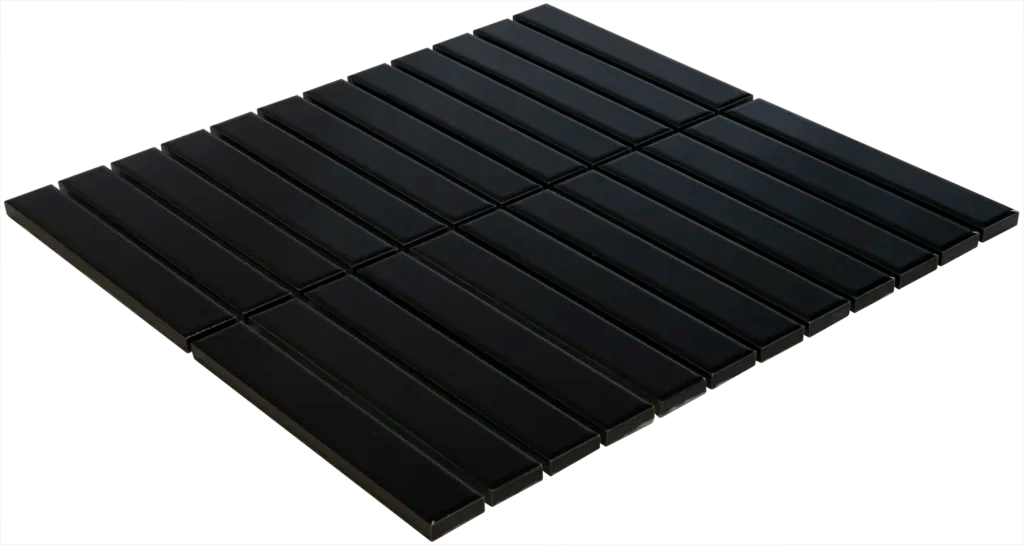 Black Glossy mozaïektegel