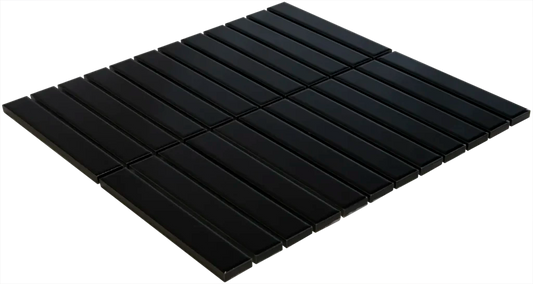 Black Glossy mozaïektegel