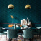 Azure Blue Speckle Glossy mozaïektegel 2