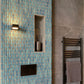 Azure Blue Speckle Glossy mozaïektegel 5
