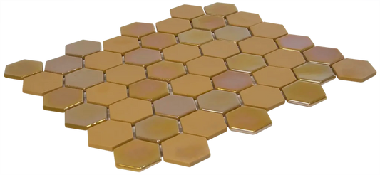Mustard Matt Glossy mozaïektegel