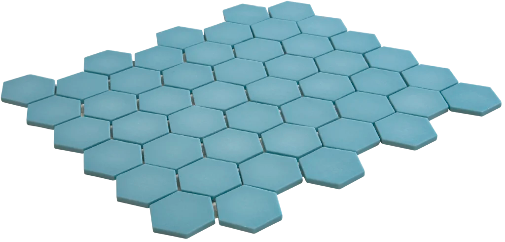 Turquoise Matt mozaïektegel