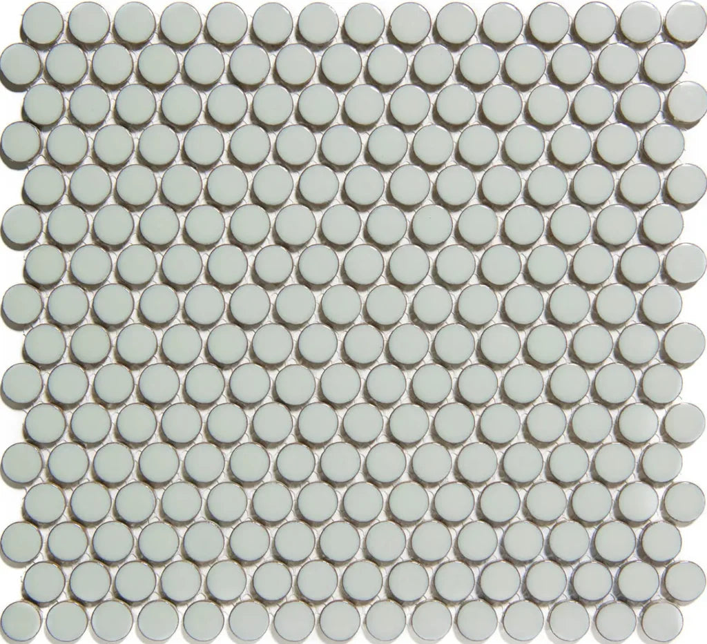 Light Grey Edge Glossy mozaïektegel 3