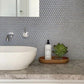 Blue Grey Edge Glossy mozaïektegel 4
