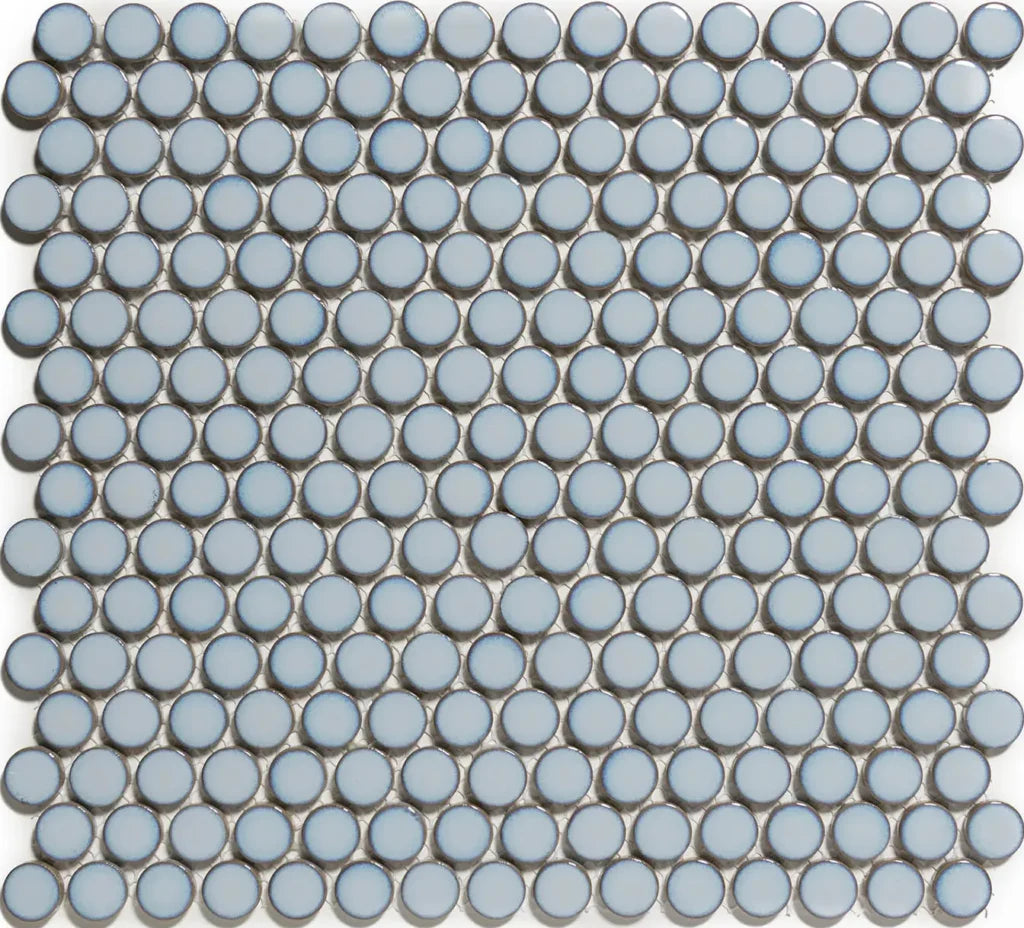 Blue Grey Edge Glossy mozaïektegel 3