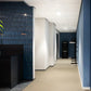 Azure Blue Speckle Glossy mozaïektegel 8