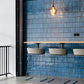 Azure Blue Speckle Glossy mozaïektegel 7