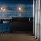 Azure Blue Speckle Glossy mozaïektegel 6